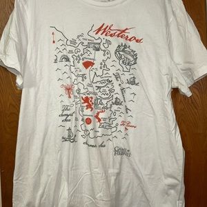 Game of thrones map shirt